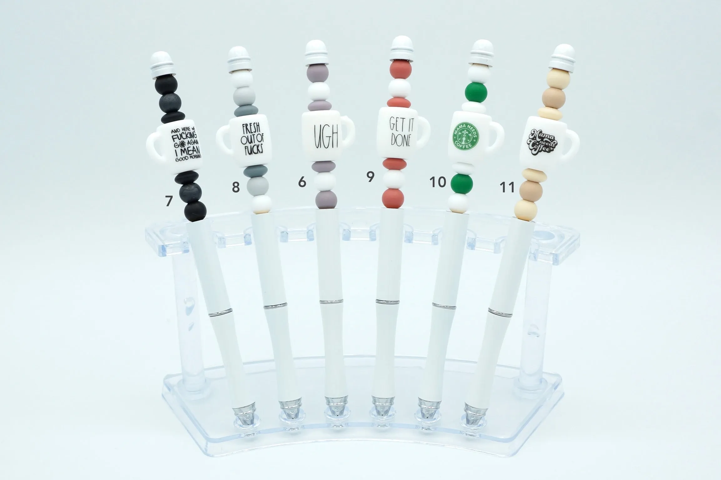 Coffee Beaded Fidget Pen