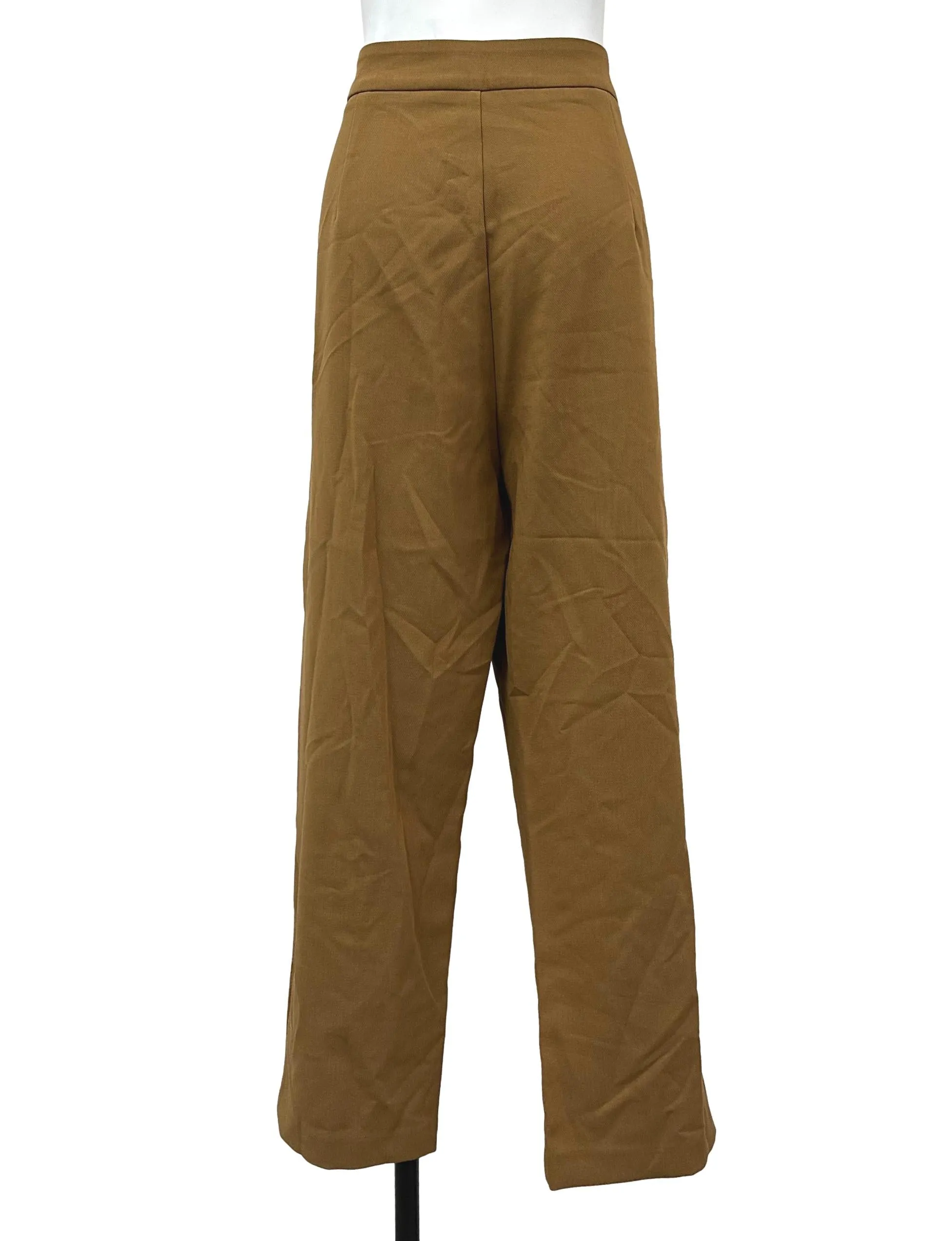 Coffee Brown Straight Leg Trousers OSN
