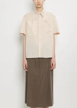 Cotton Foulard Short Sleeve Shirt