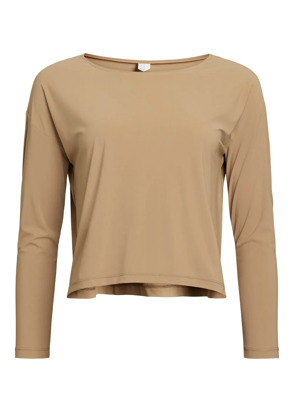 Cropped Tee Vigga - golden brown