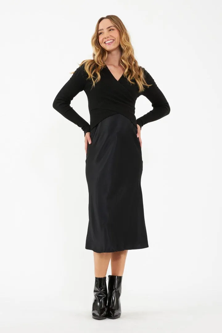 Crystal Satin Skirt
