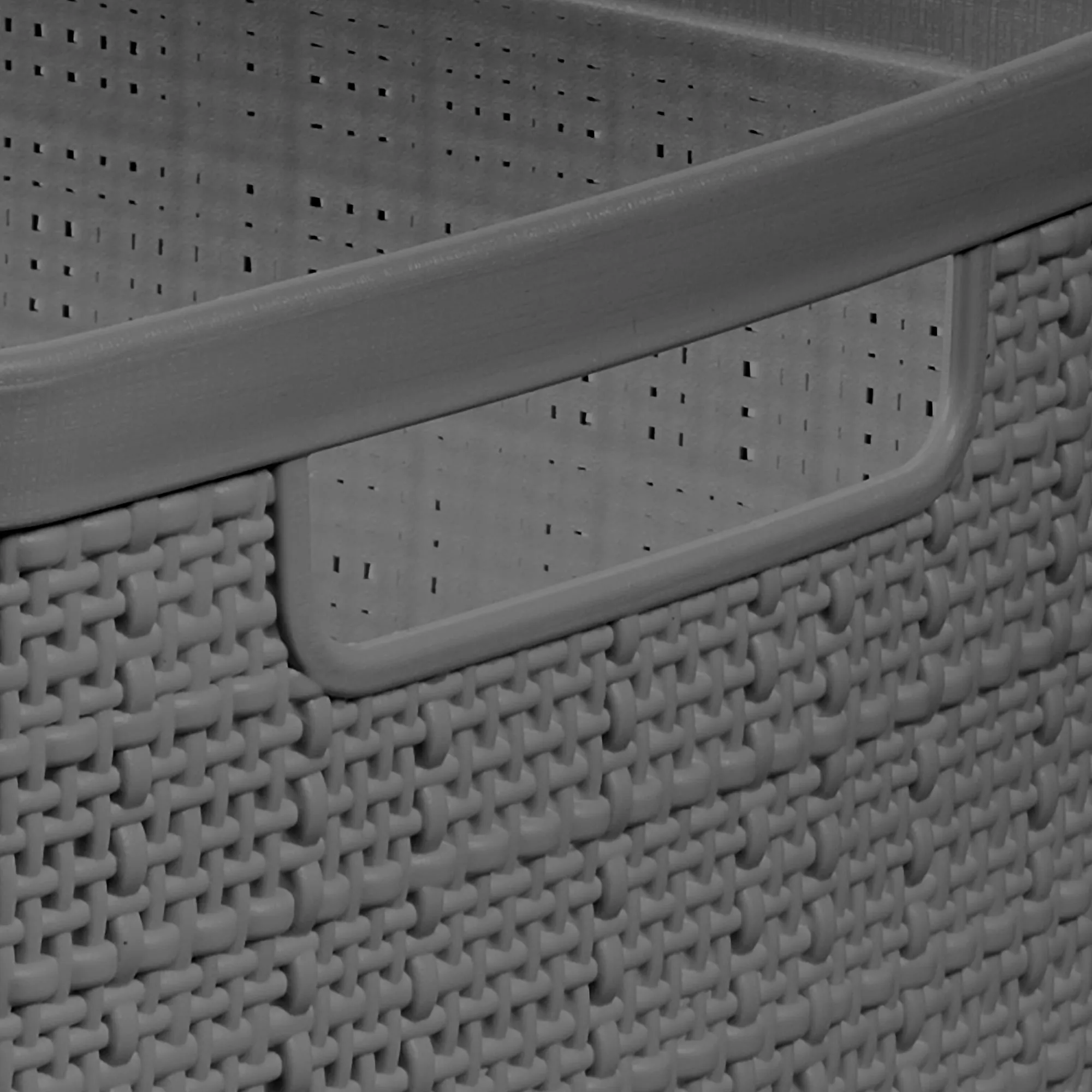 Curver Jute Medium Grey Basket - Free & Fast Shipping