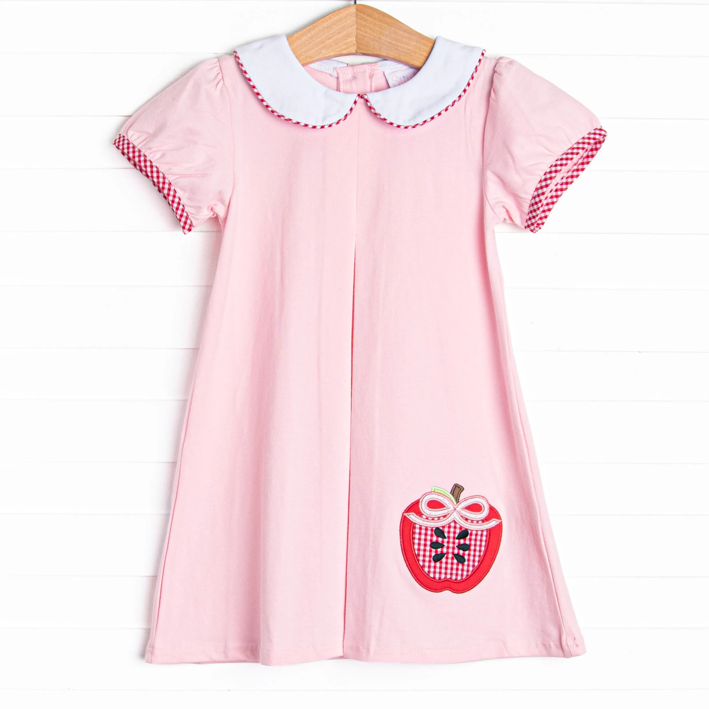 Cutie to the Core Applique Dress, Pink