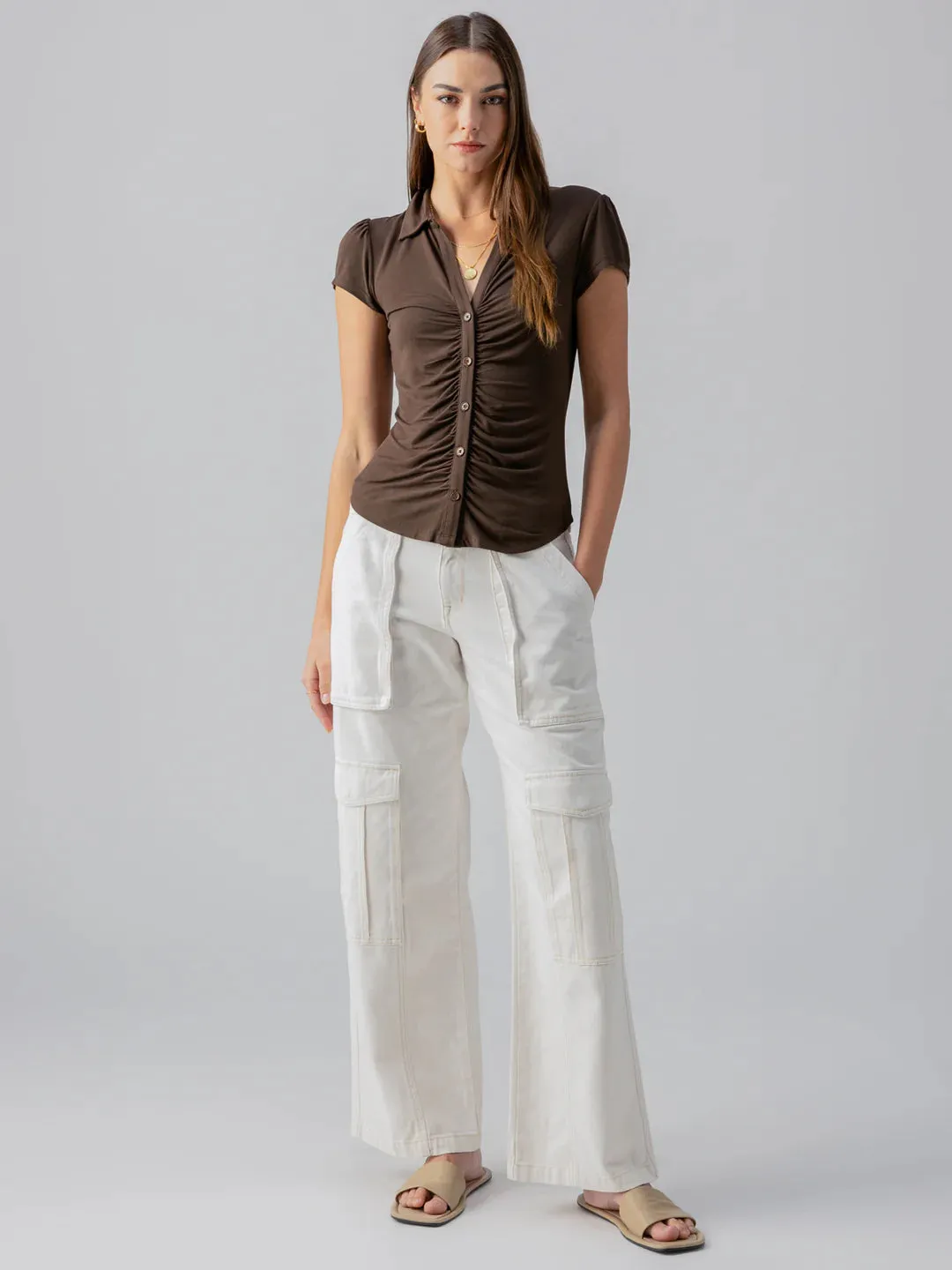 Dream Button Up Top