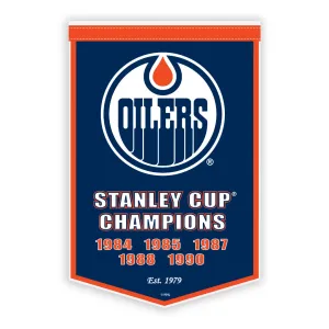 Edmonton Oilers Banner | Dynasty 10" x 15"