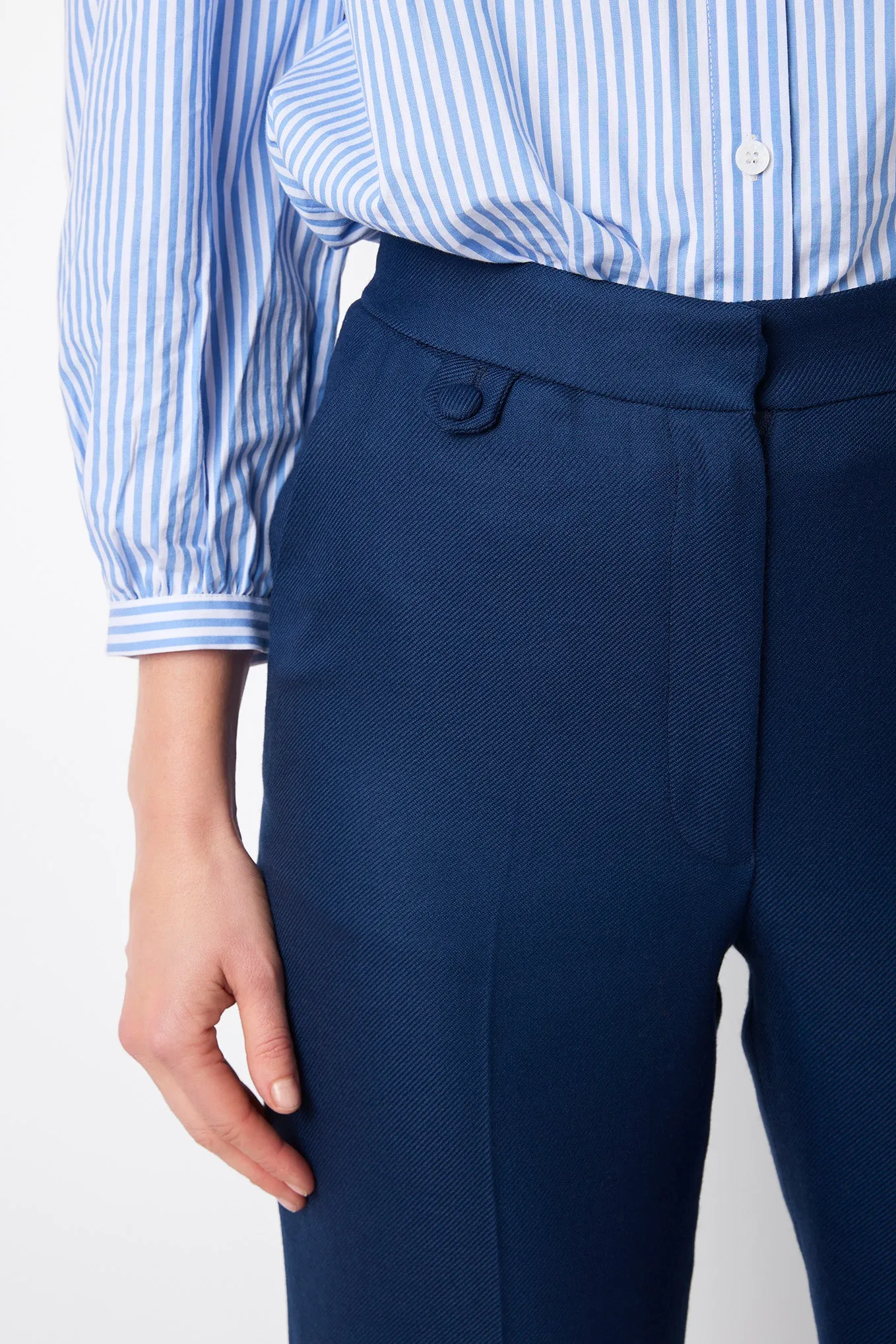 Elodie Tailored Trouser - French Navy