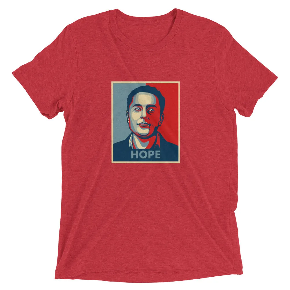 Elon Musk Hope - Tesla SpaceX - Obama HOPE Parody Tee T-Shirt