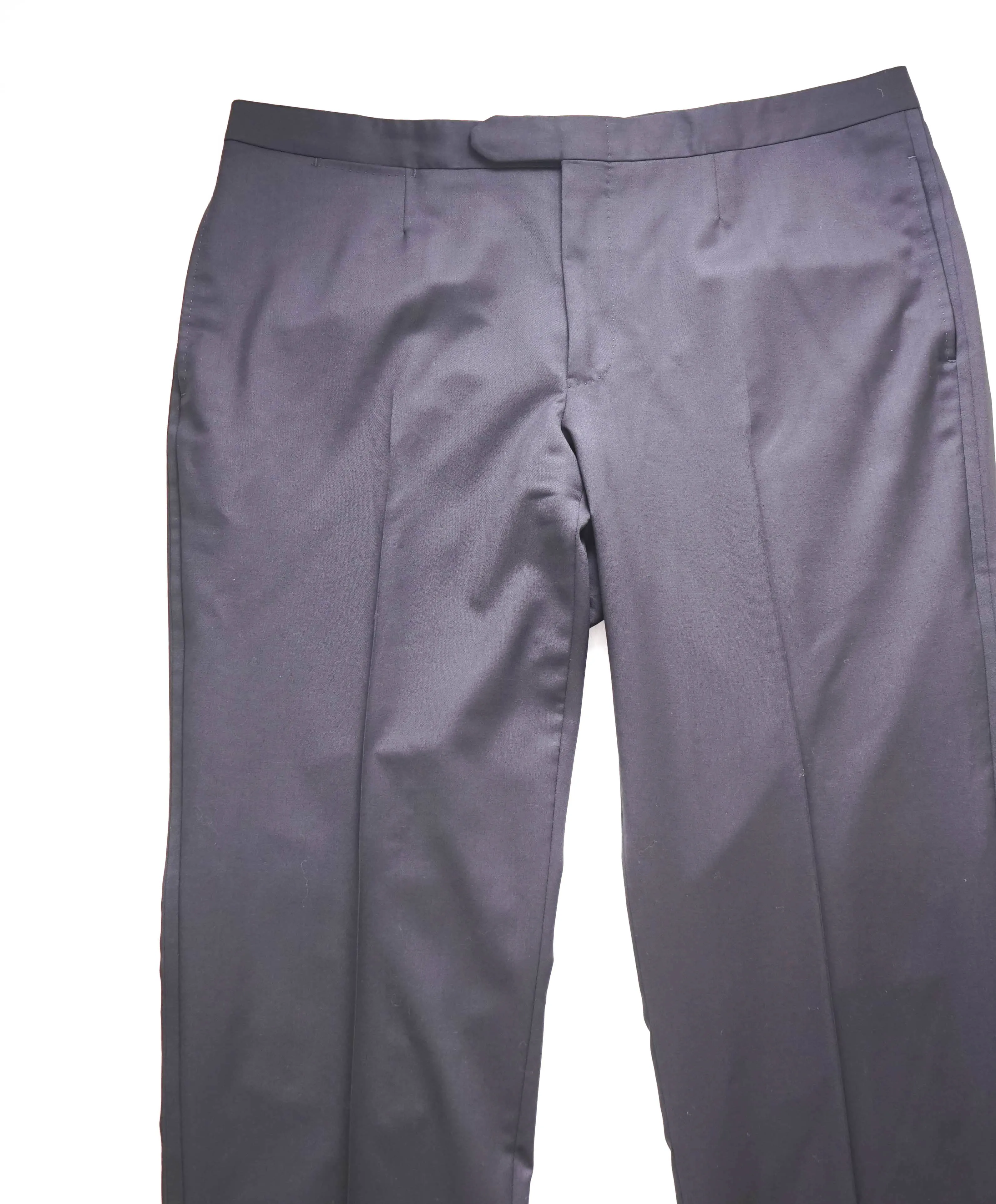 ERMENEGILDO ZEGNA - "522100 61002S" Black Side Stripe Tuxedo Pants - 40W (58EU)