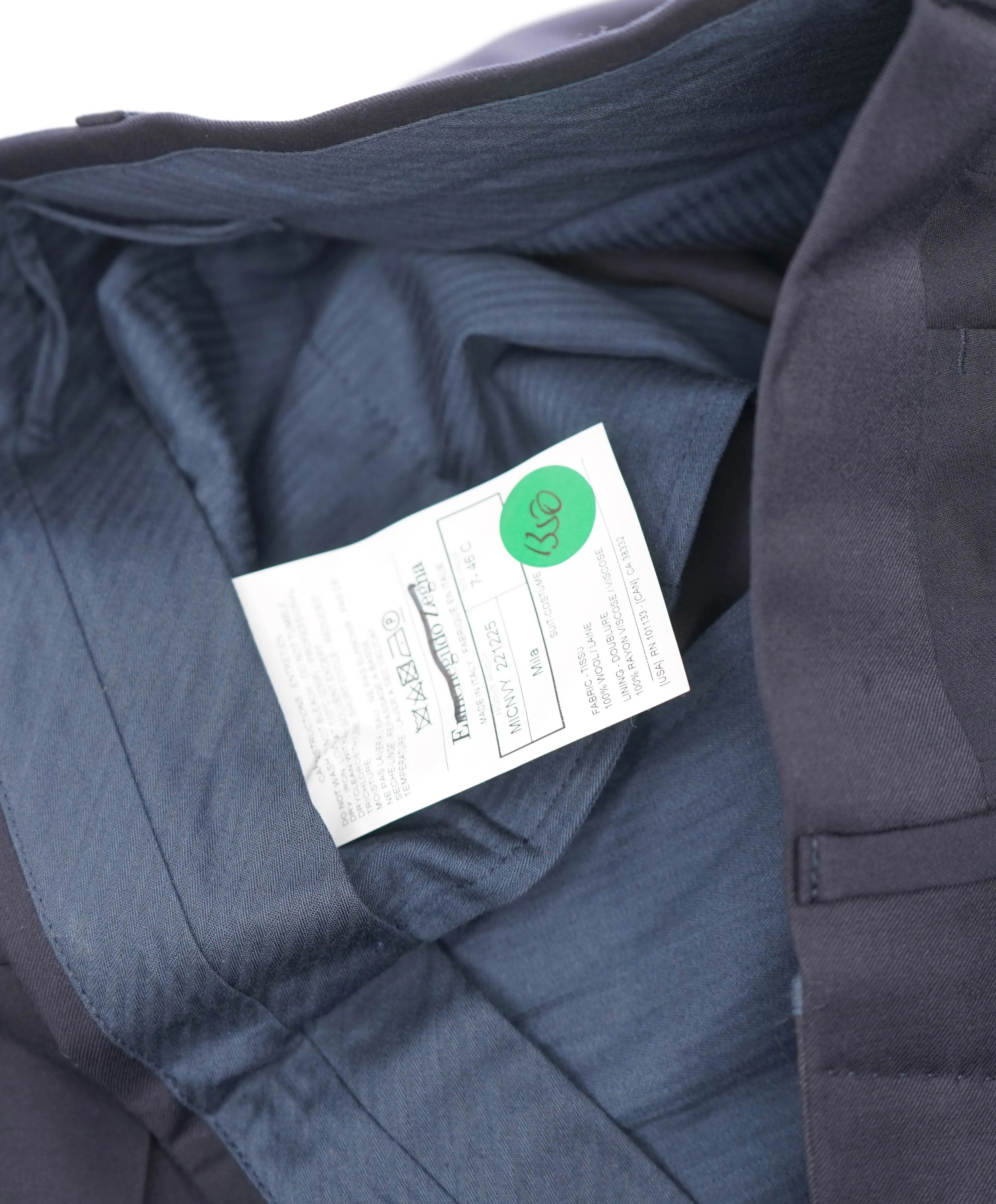 ERMENEGILDO ZEGNA - "MICNVY" Navy Blue Premium Dress Pants - 30W (46EU)