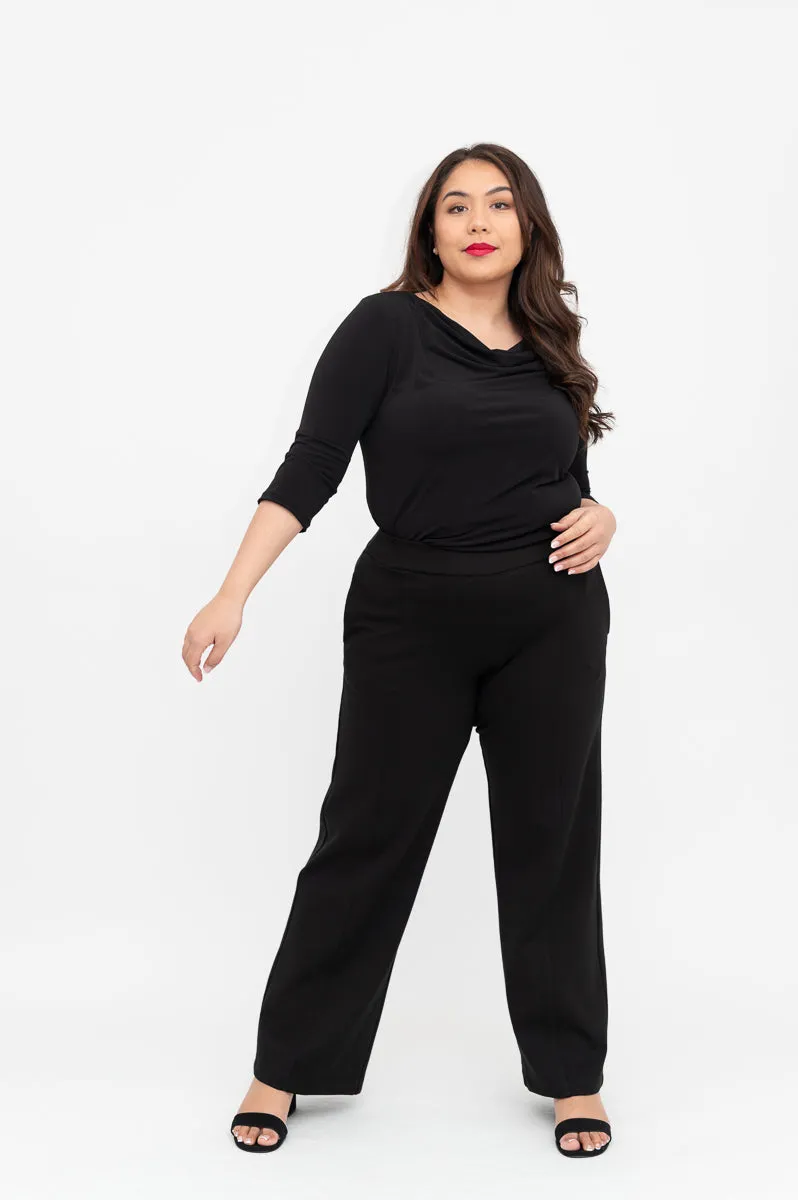 Everyday Black - Cowl Neck Top