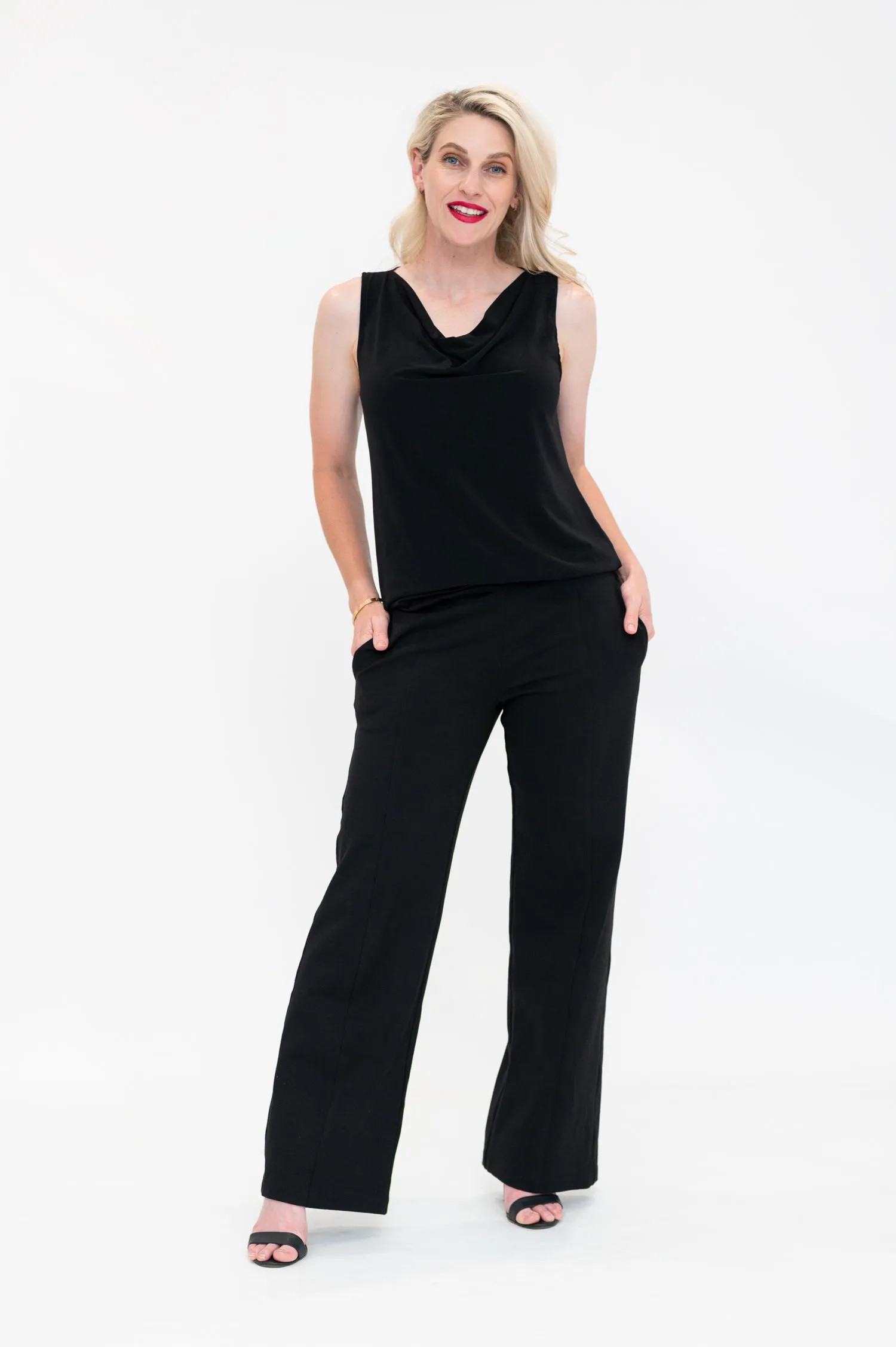 Everyday Black - Cowl Neck Top