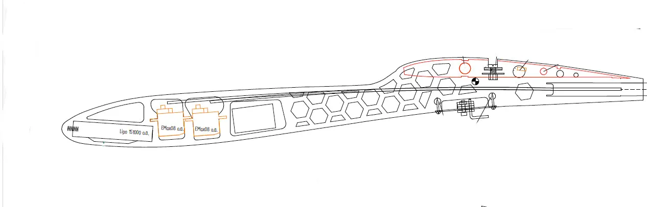 F5 RES / F5L  RC thermal soaring glider - Ballare-VX  RES Glider  2m wing span FxRES
