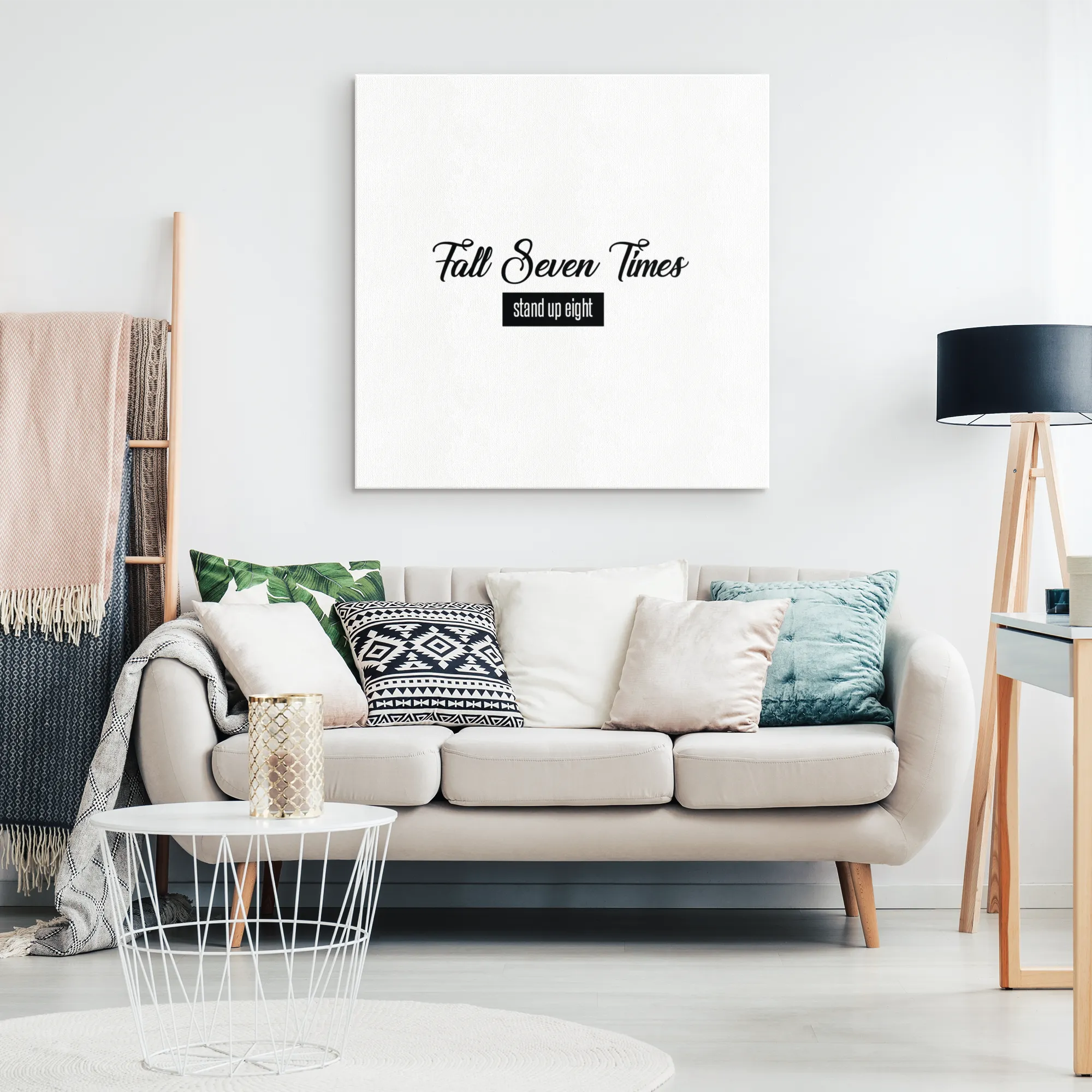 Fall Seven Times Stand Up Eight | Canvas Wrap