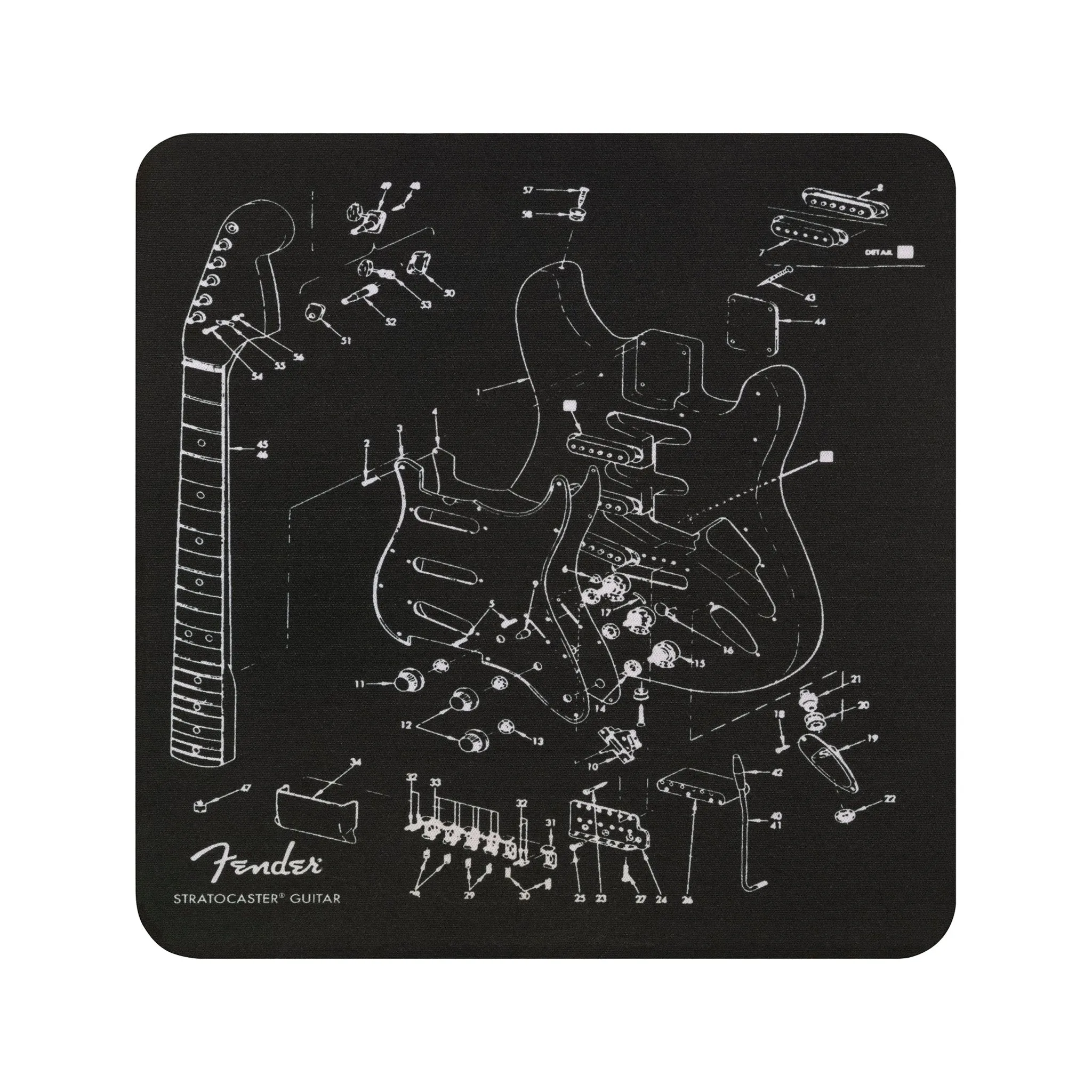Fender Mousepads, Exploded Strat
