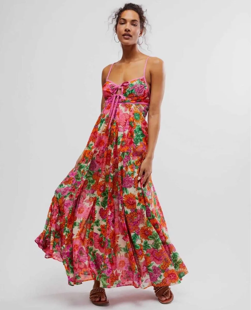 Free People Dream Weaver Maxi Dress Ivory