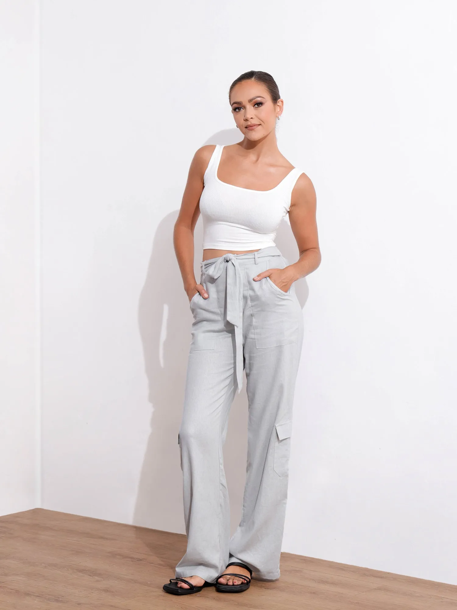 Front Tie Up Cargo Pant