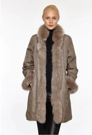 Fur Reversible Lightweight Coat