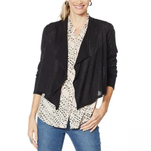 G by Giuliana Women's Cropped Cascade Hacci Cardigan