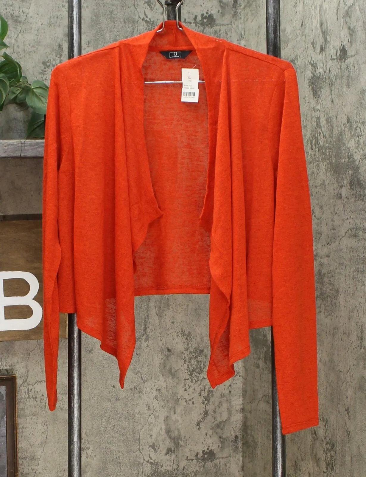 G by Giuliana Women's Cropped Cascade Hacci Cardigan