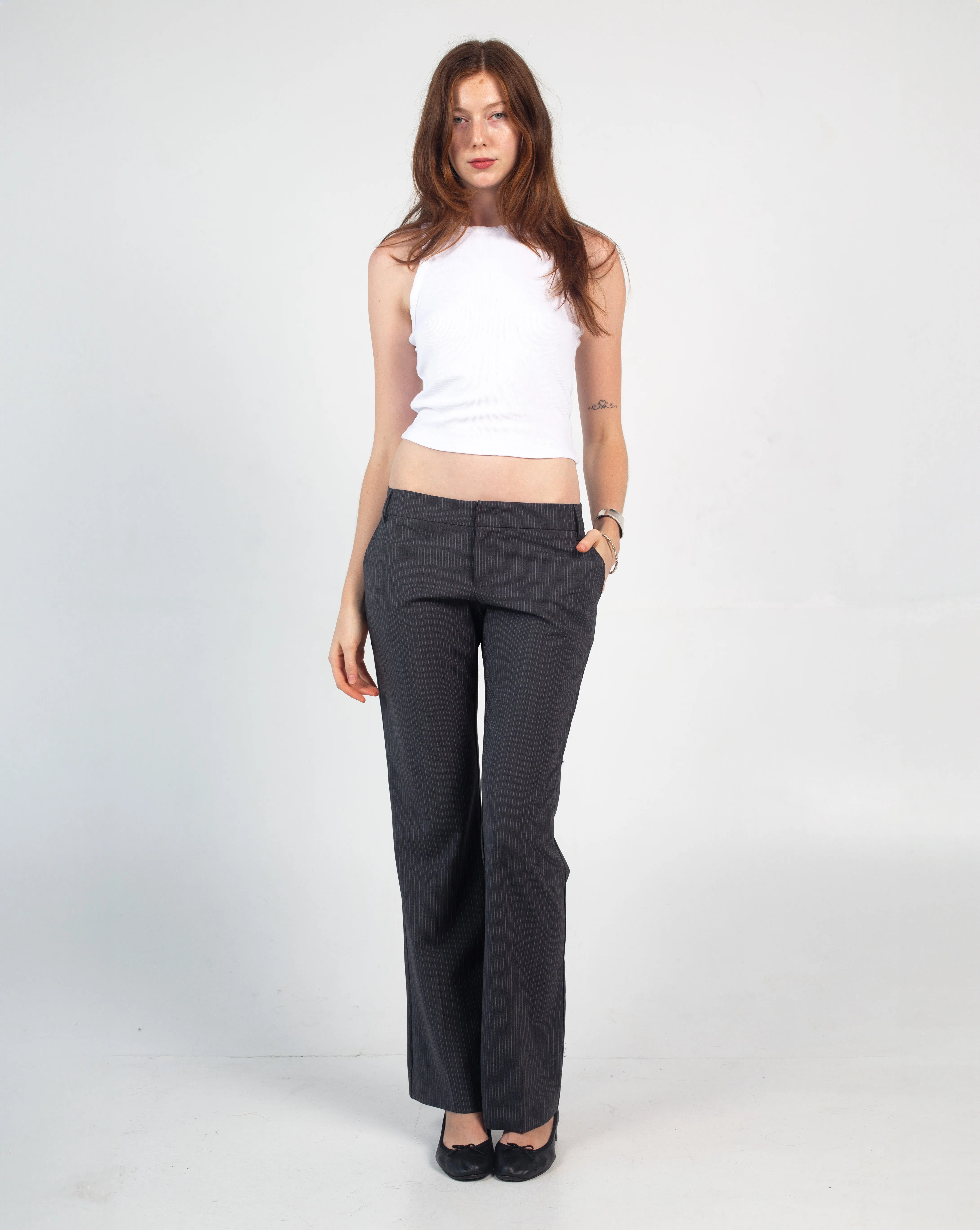 G-Pant - Charcoal Pinstripe
