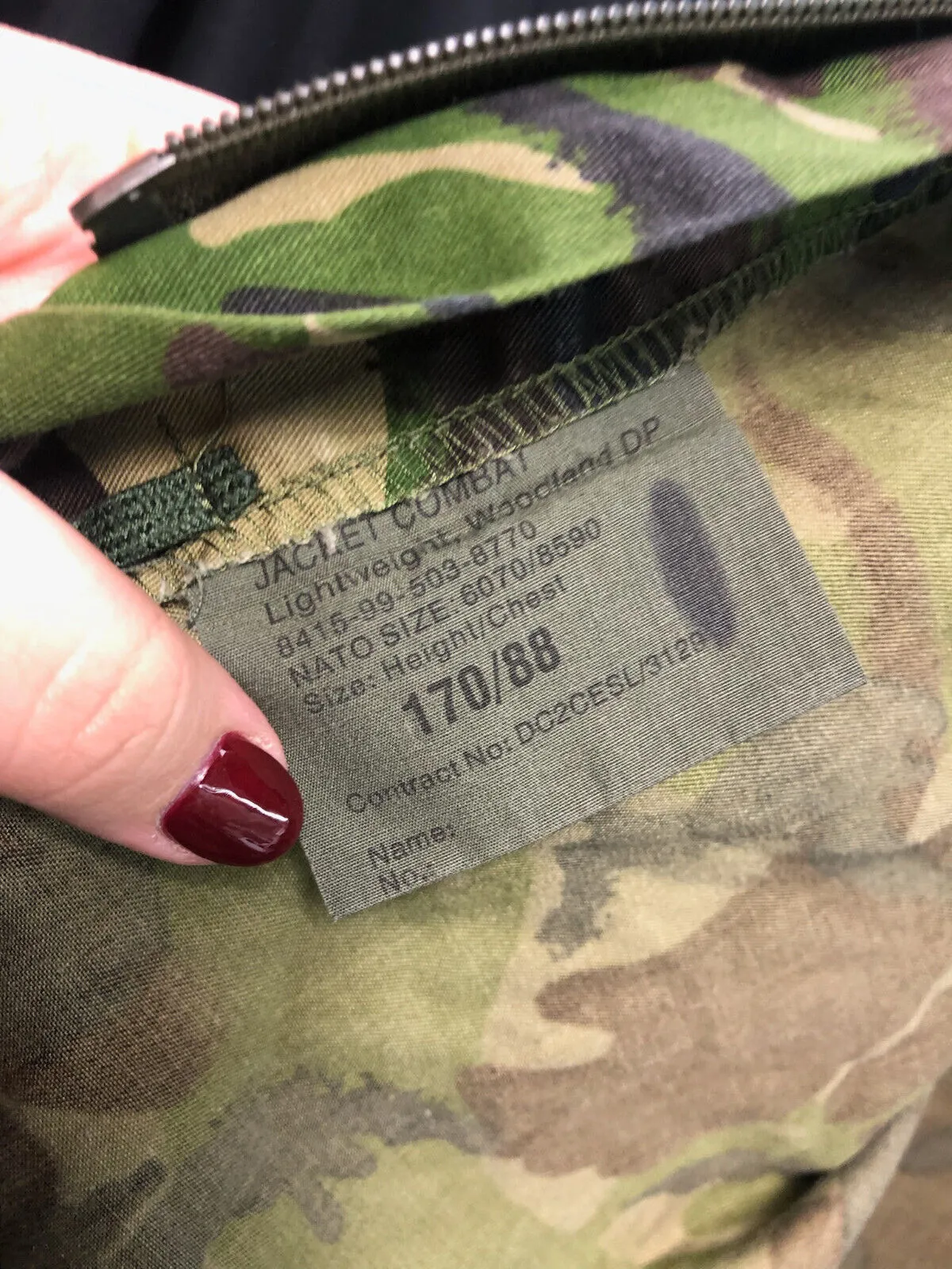 Genuine British Army Camouflage DPM Jacket - Size 170/88