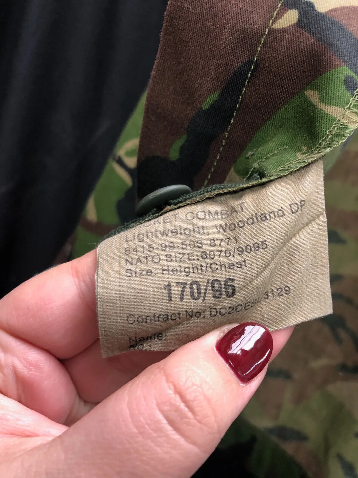 Genuine British Army DPM Camouflage Jacket - Size 170/96
