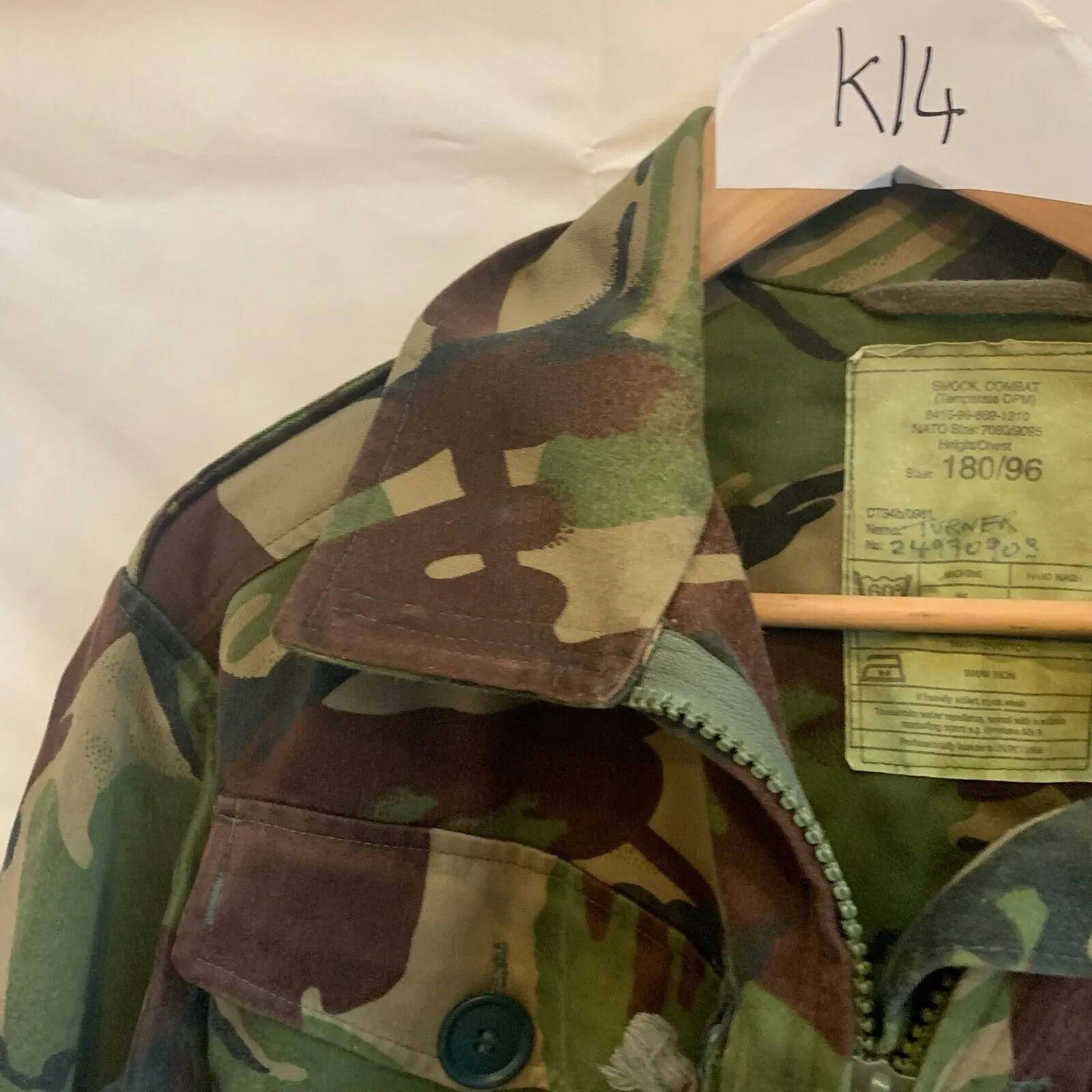 Genuine British Army Jungle DPM Camouflage Smock Combat Jacket - Size 180/96
