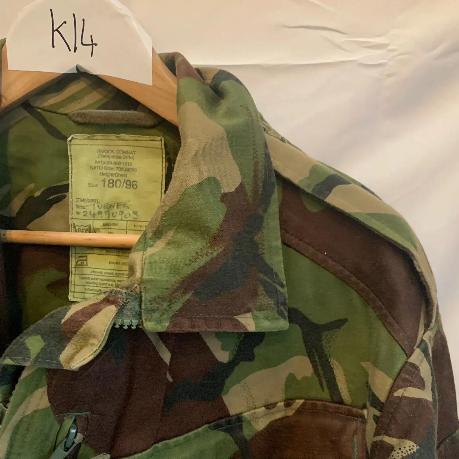 Genuine British Army Jungle DPM Camouflage Smock Combat Jacket - Size 180/96