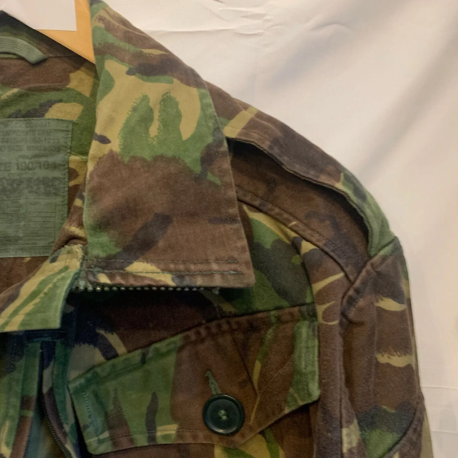 Genuine British Army Jungle DPM Camouflage Smock Combat Jacket - Size 190/104