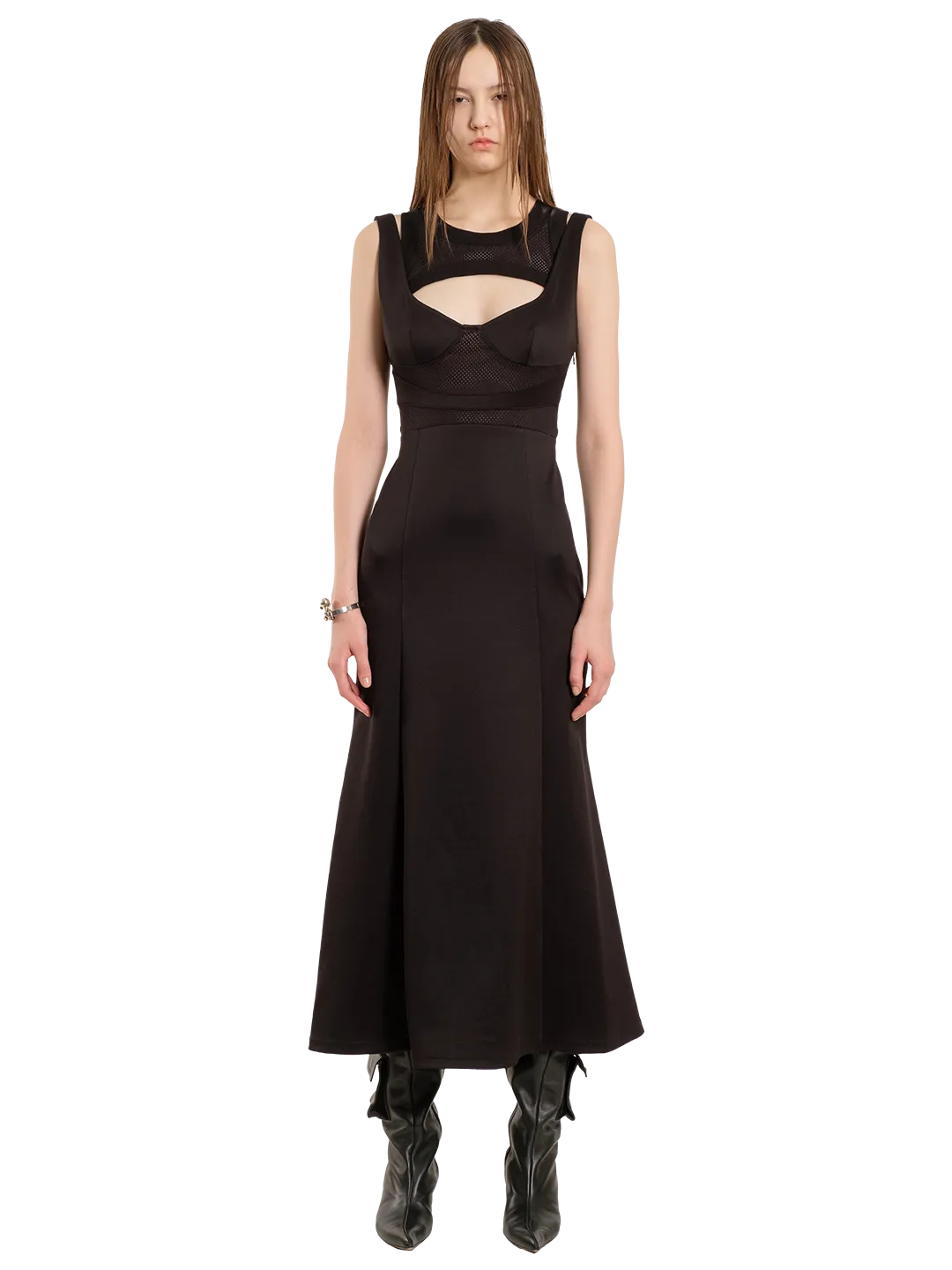 Godet Midi Skirt
