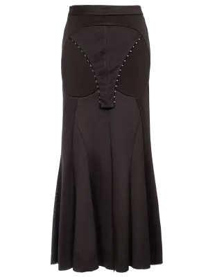 Godet Midi Skirt