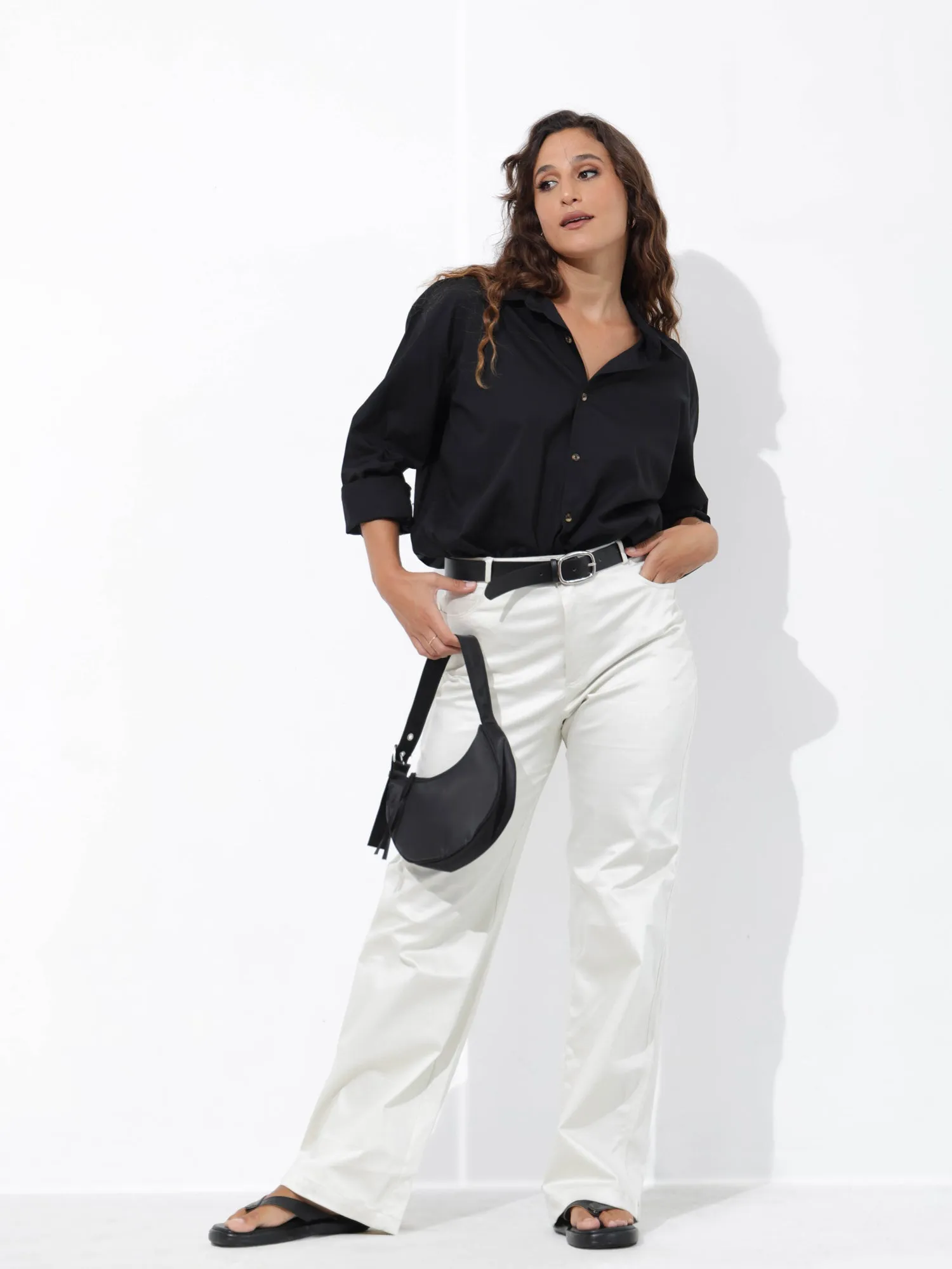 High Waist Straight Leg Pant