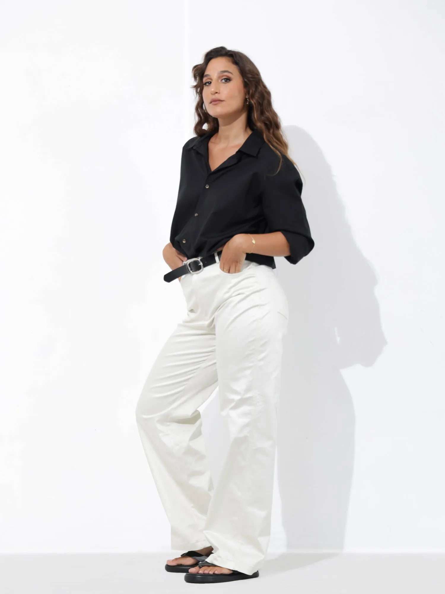 High Waist Straight Leg Pant
