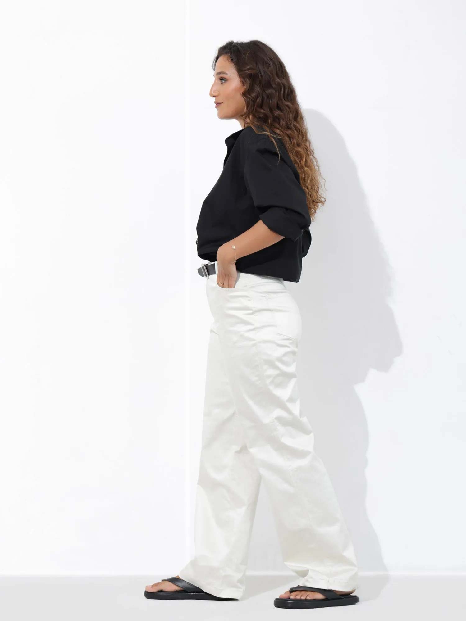 High Waist Straight Leg Pant