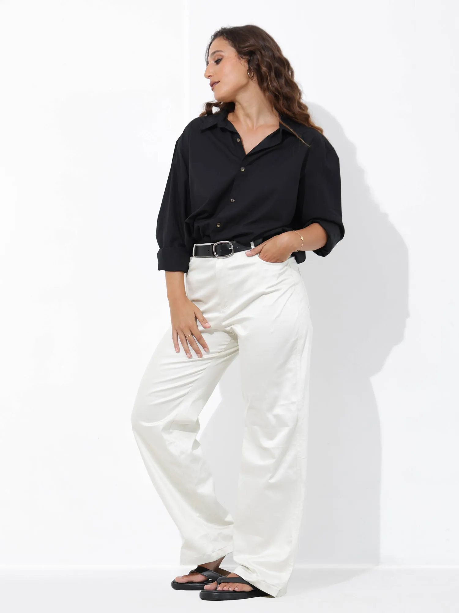 High Waist Straight Leg Pant