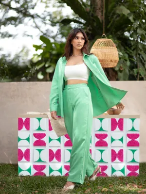 High Waist Straight Leg Pant