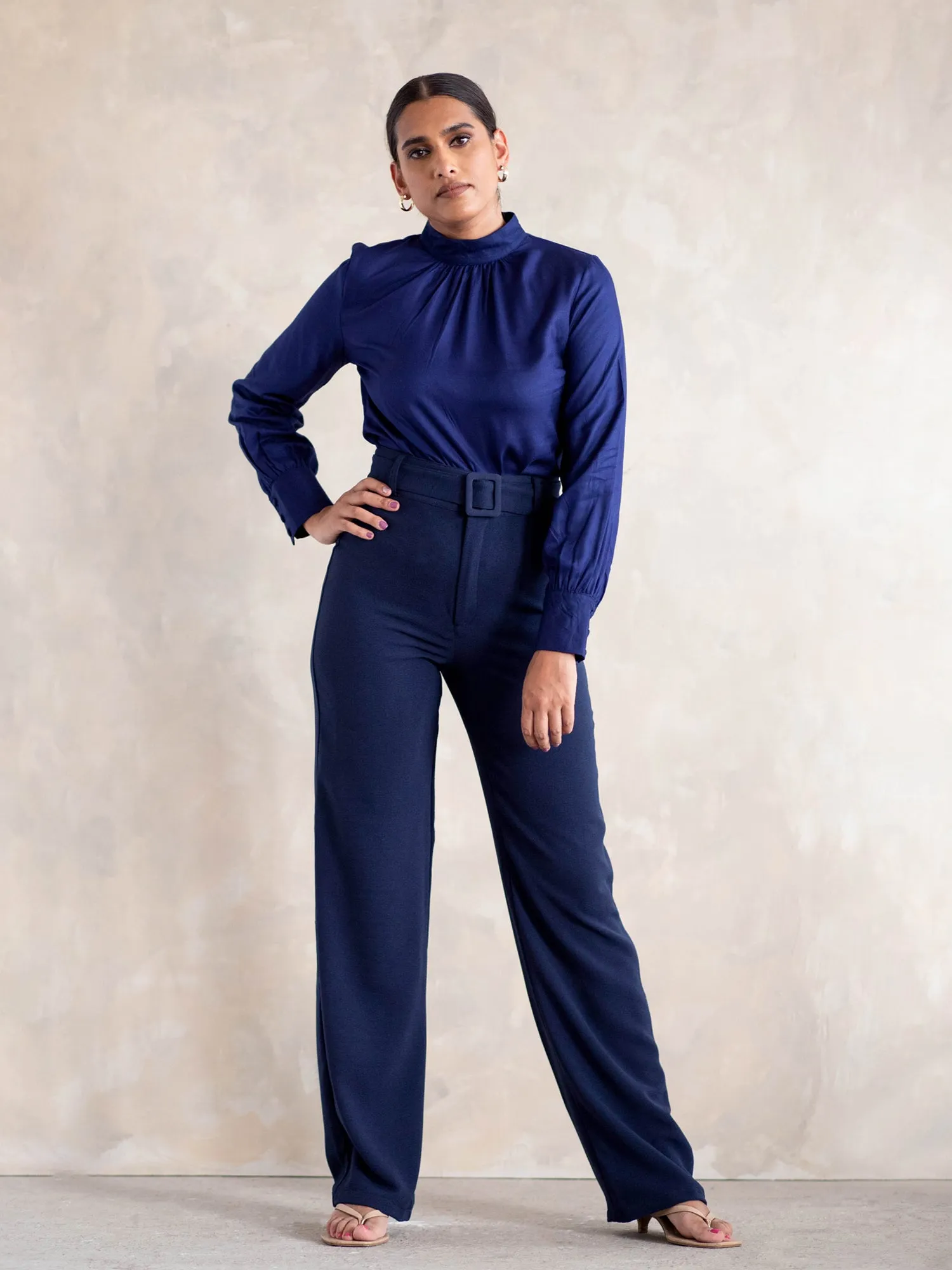High Waist Straight Leg Pant