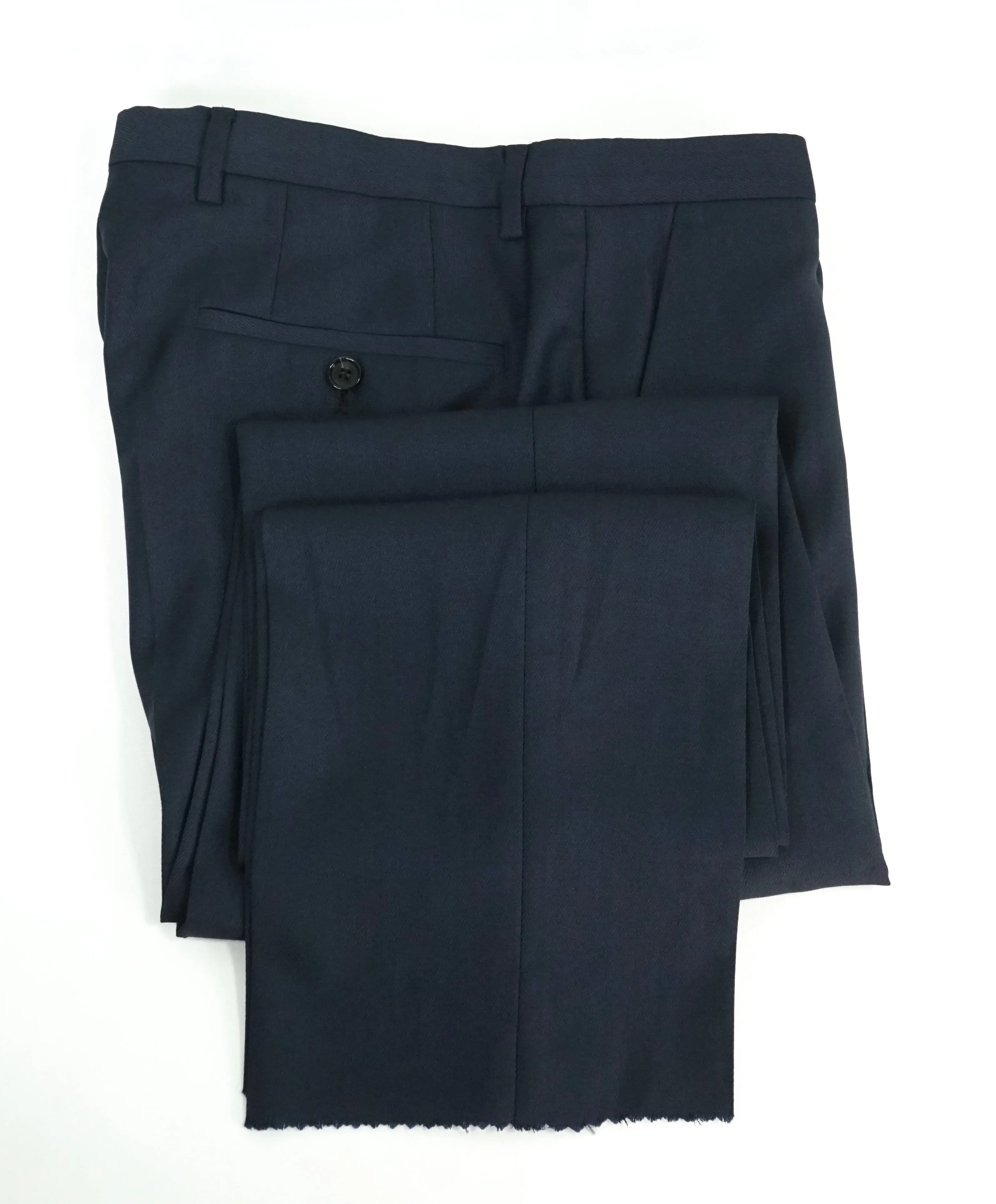 HUGO BOSS - Navy Twill “Sharp 1 US”  Flat Front Dress Pants - 30W