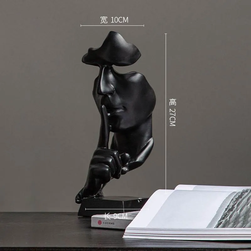 Human Face Abstract Decor Face Sculpture