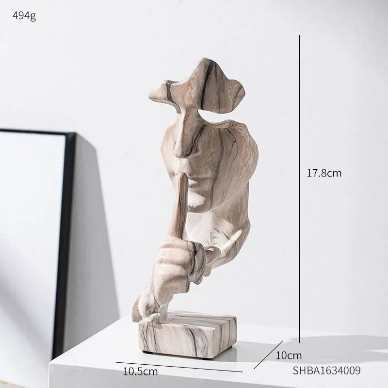 Human Face Abstract Decor Face Sculpture