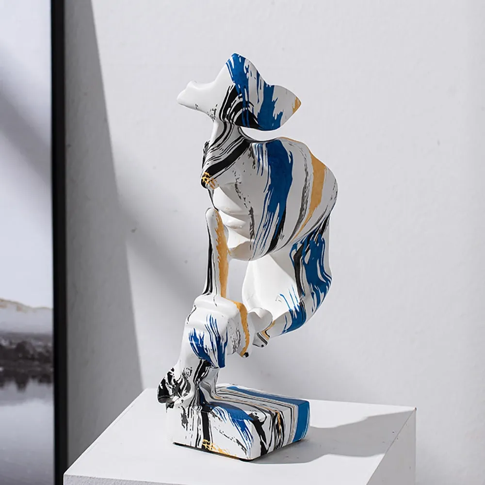 Human Face Abstract Decor Face Sculpture