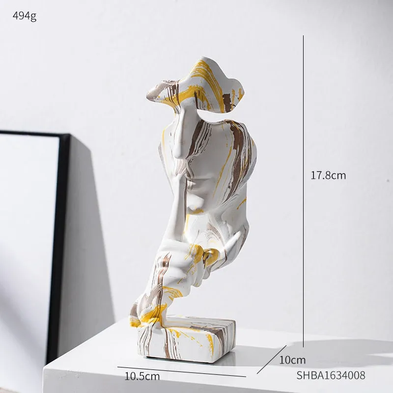 Human Face Abstract Decor Face Sculpture