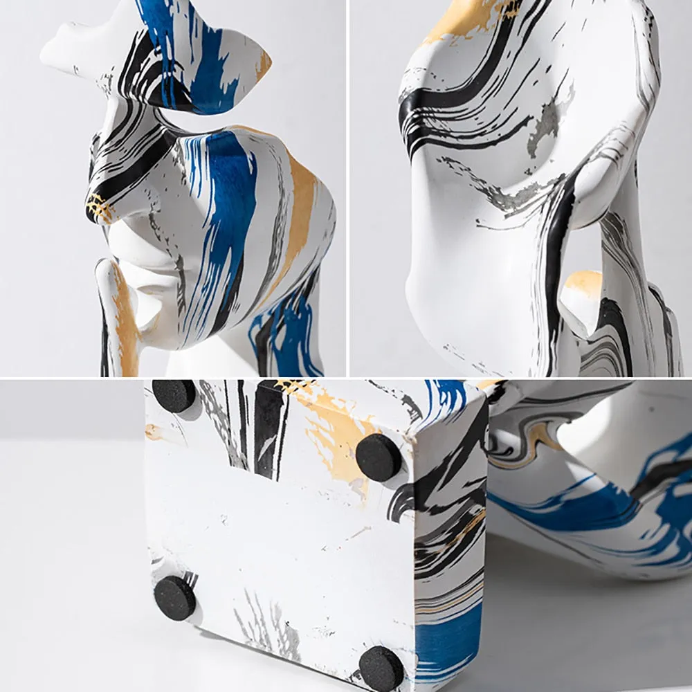 Human Face Abstract Decor Face Sculpture