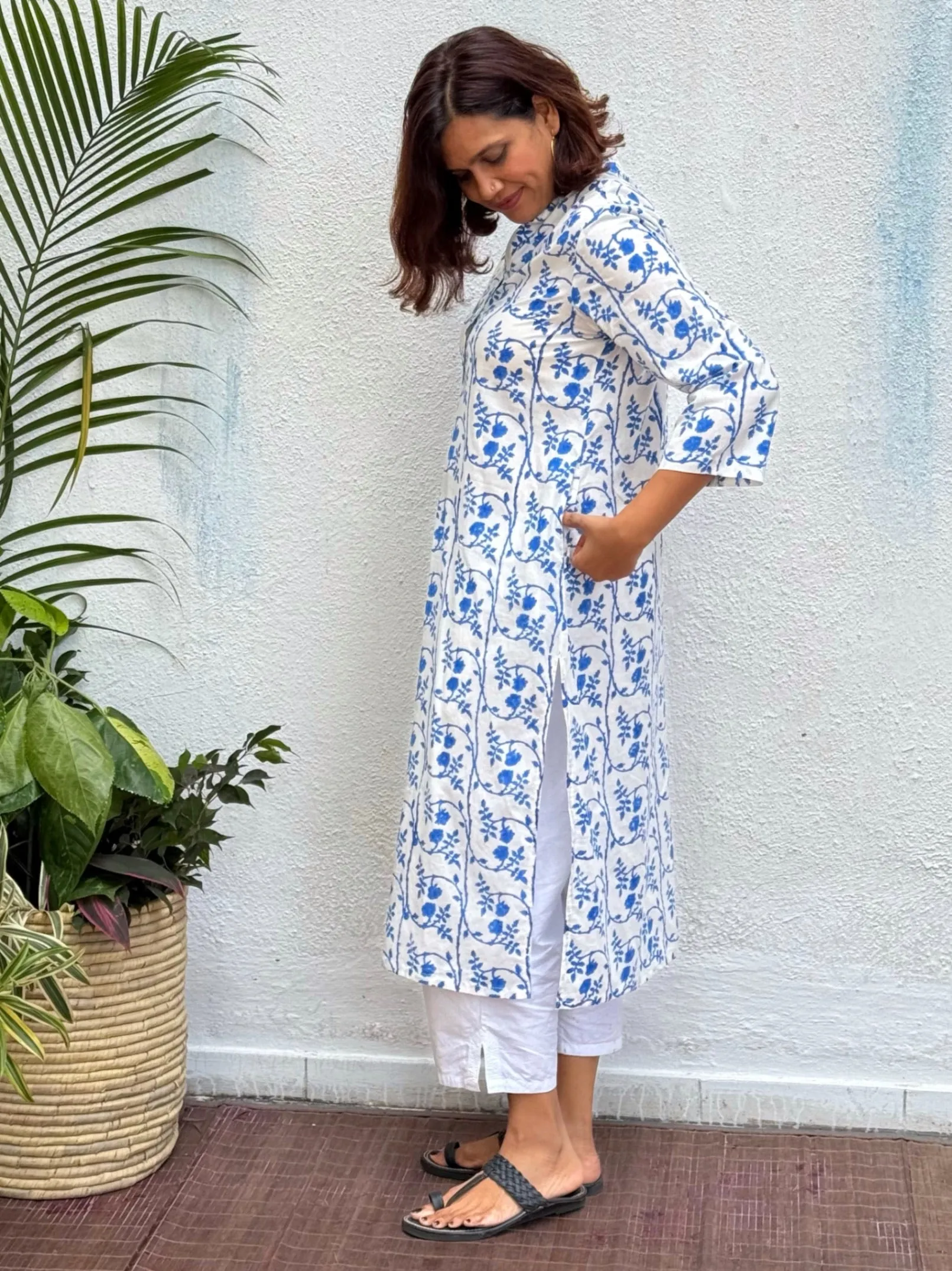Indrani Block Printed Cotton Kurti