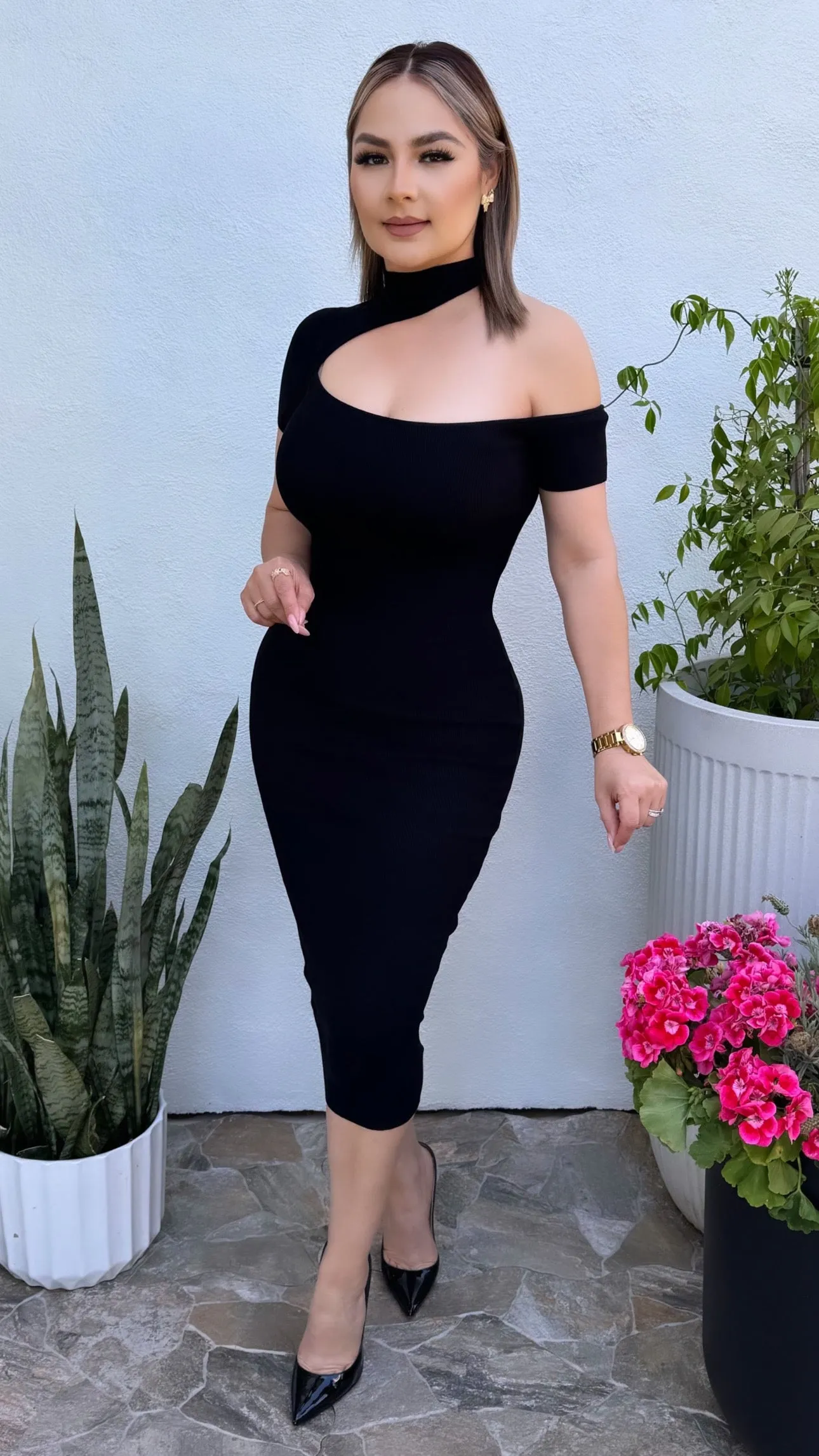 INEZ BLACK DRESS