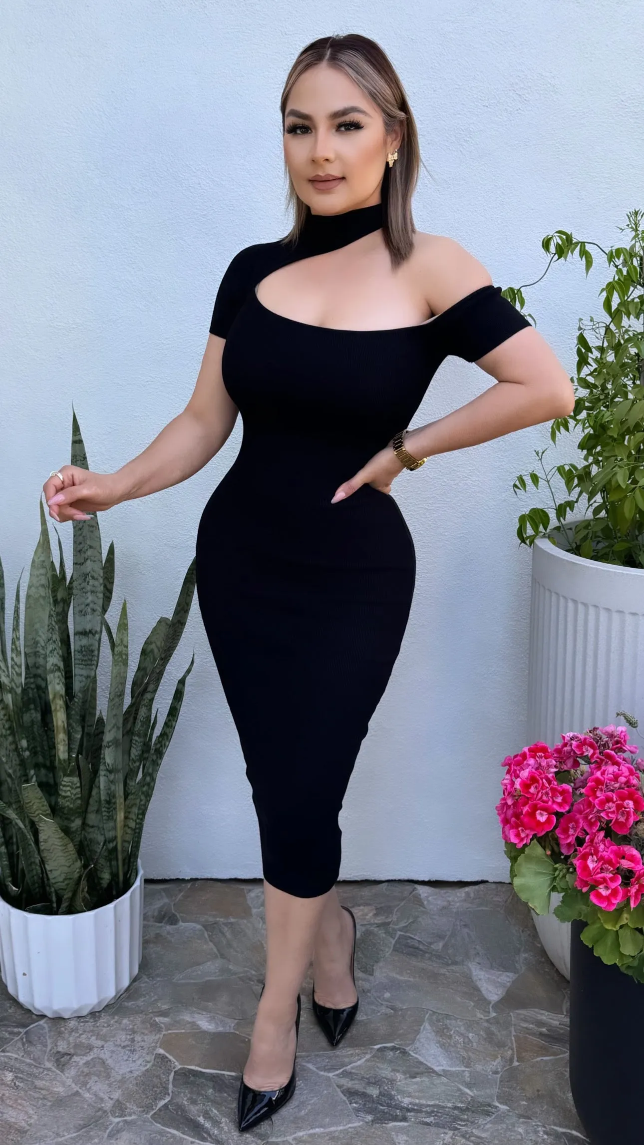 INEZ BLACK DRESS