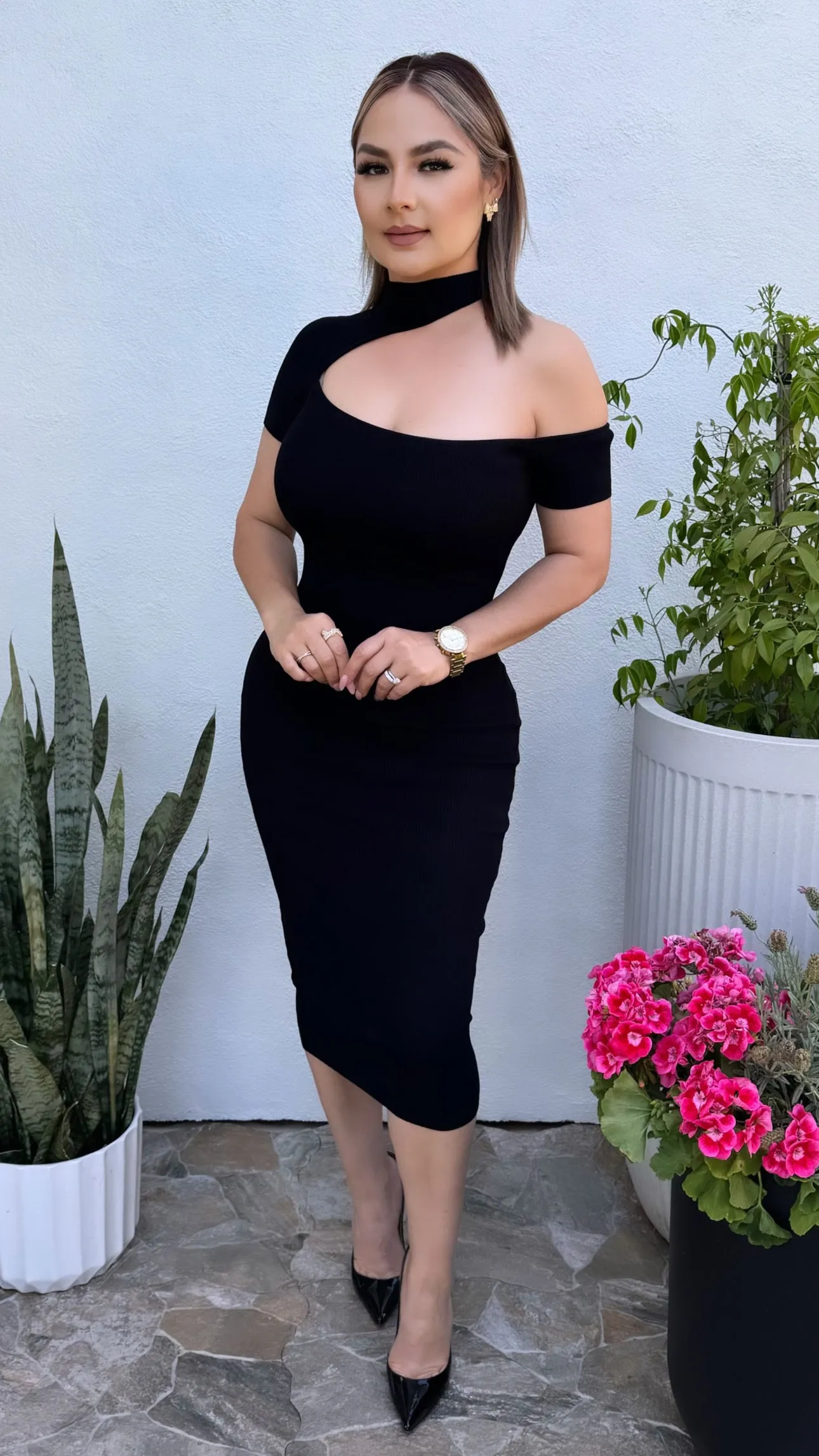 INEZ BLACK DRESS