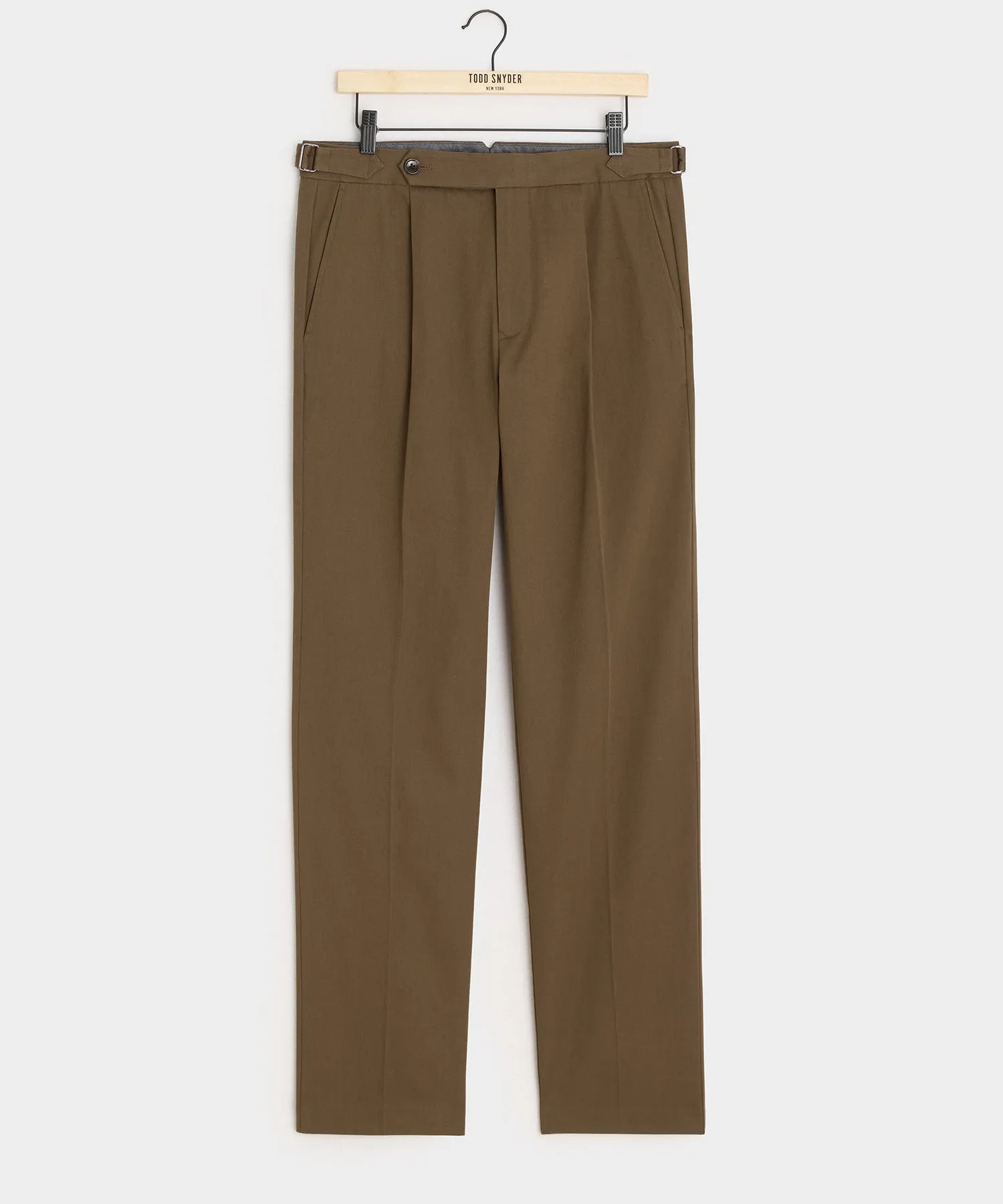 Italian Lightweight Cotton Side Tab Trouser