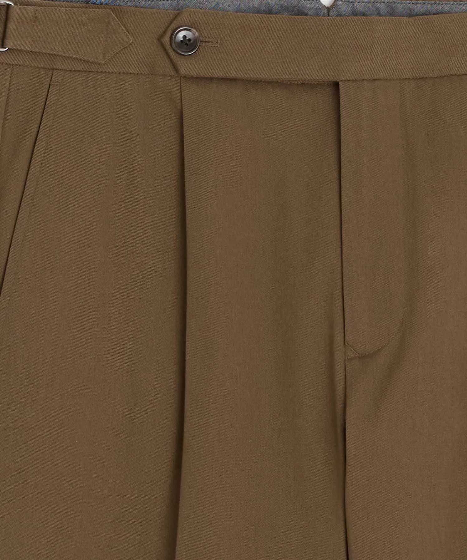 Italian Lightweight Cotton Side Tab Trouser