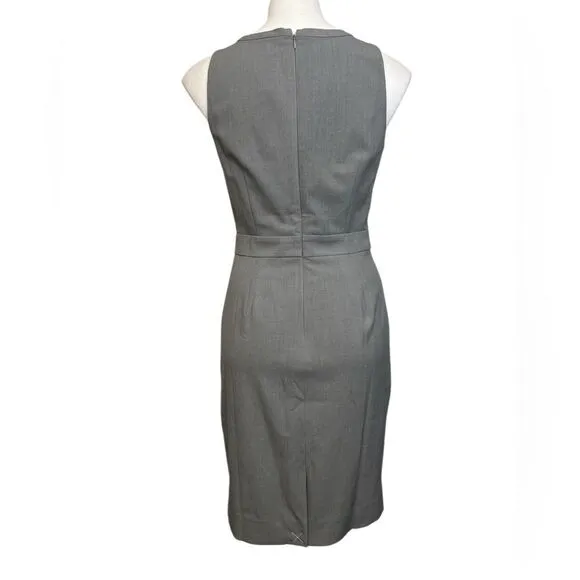 J. Crew dress size 2 sleeveless gray knee length office church business